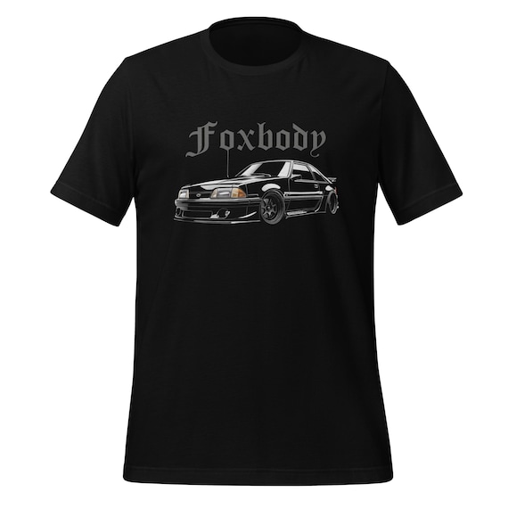 Foxbody Mustang 5.0 Classic Car T-Shirt - Unisex Short Sleeve Tee For Ford Enthusiasts - View #8