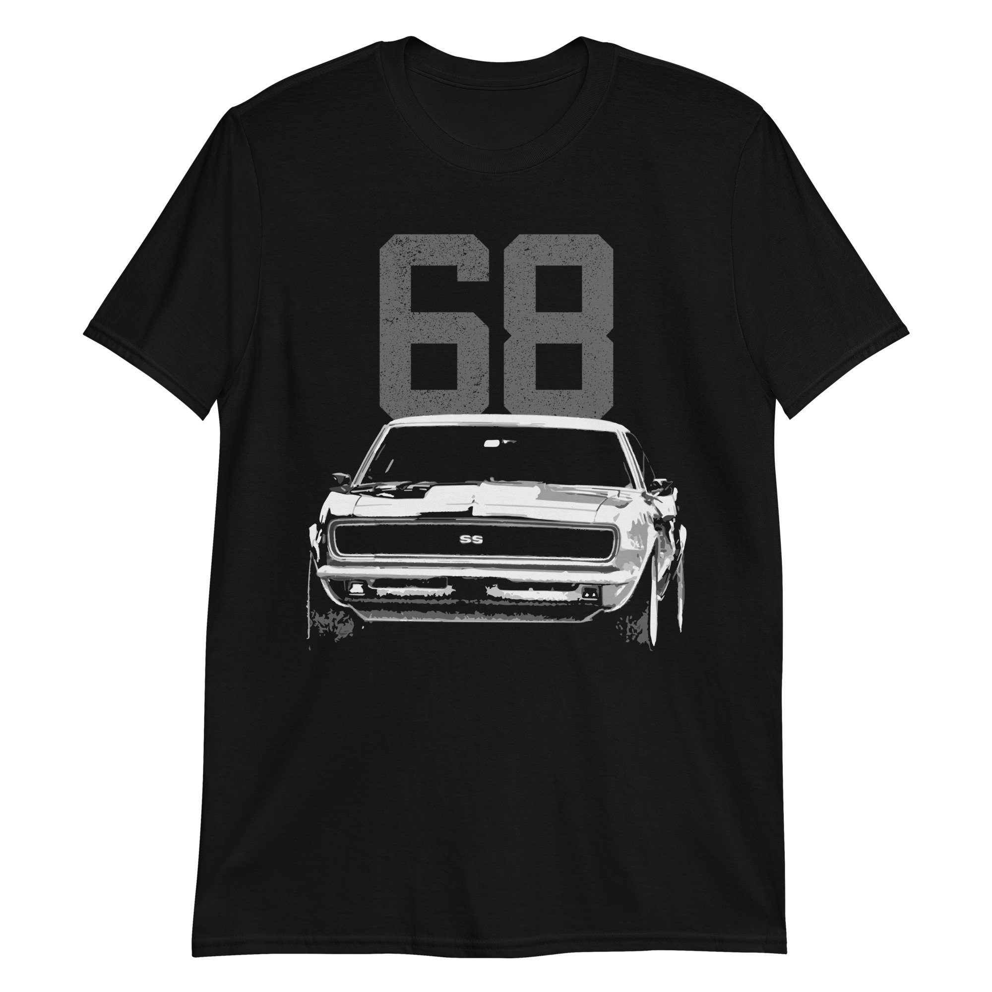 American Antique Collector Muscle Car 1968 Chevy Camaro Short-Sleeve T-Shirt