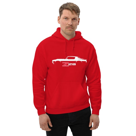 1980s Style Classic Chevy Camaro Z28 Badging Pullover Hoodie 1980s Style Classic Chevy Camaro Z28 Badging Pullover Hoodie