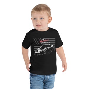 Heartbeat of America C7 Corvette Owner Gift Toddler Short Sleeve Tee