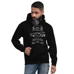 2017 Mustang Shelby GT350 Custom Outline Art Gift Street Racing Unisex Hoodie