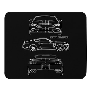 2017 Mustang Shelby GT350 Custom Outline Art Gift Street Racing Mouse pad
