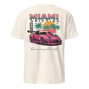 Maglietta Miami RX-7 Drift Racing: stile JDM anni &#39;90
