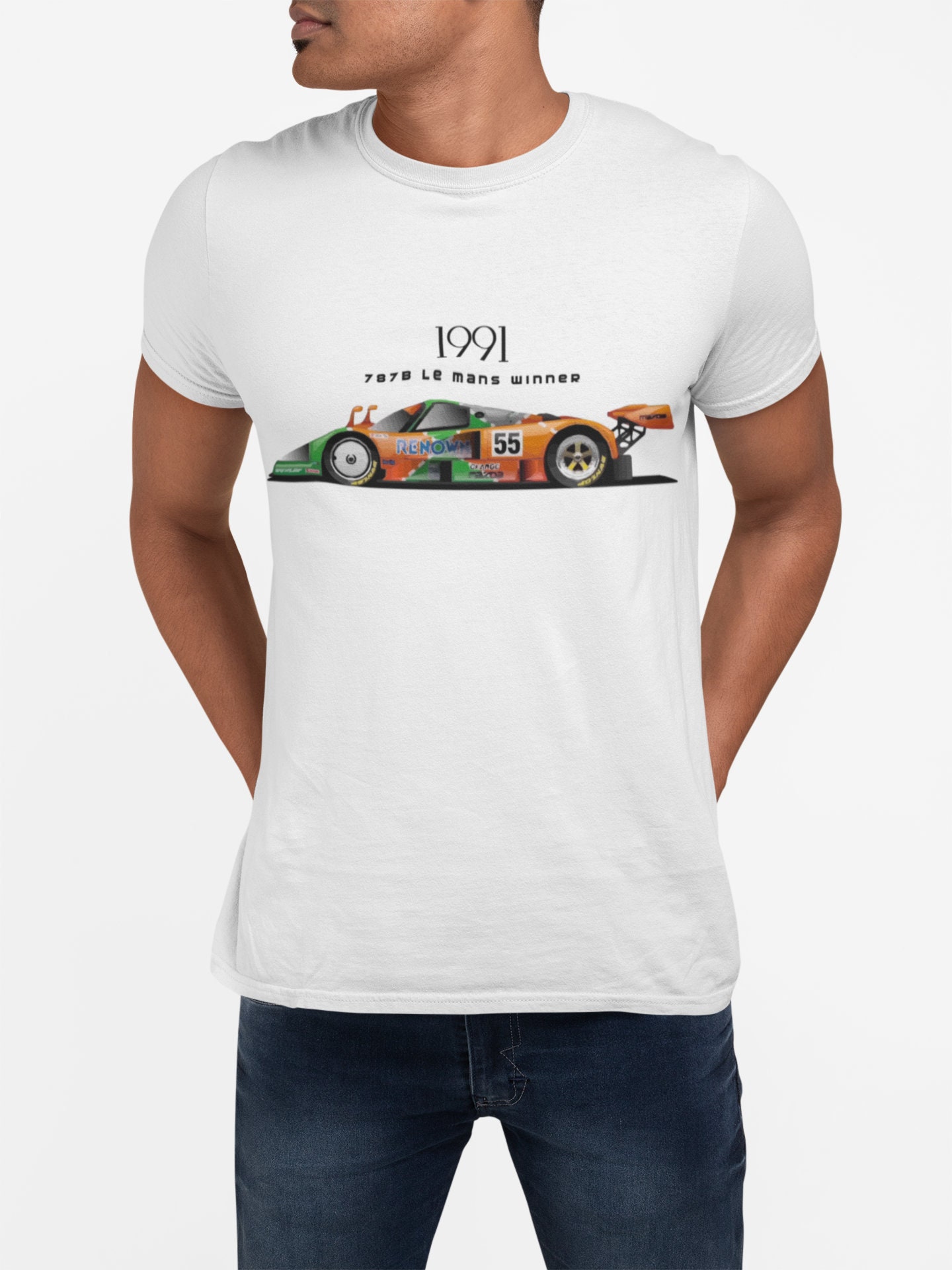 1991 マツダ 787B レースカー 半袖 Tシャツ - Etsy 日本