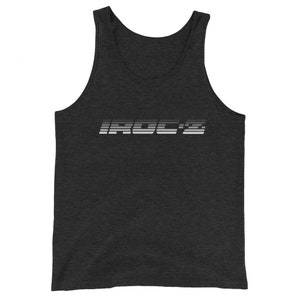 Retro Camaro IROC-Z Silver Logo Emblem  Tank Top