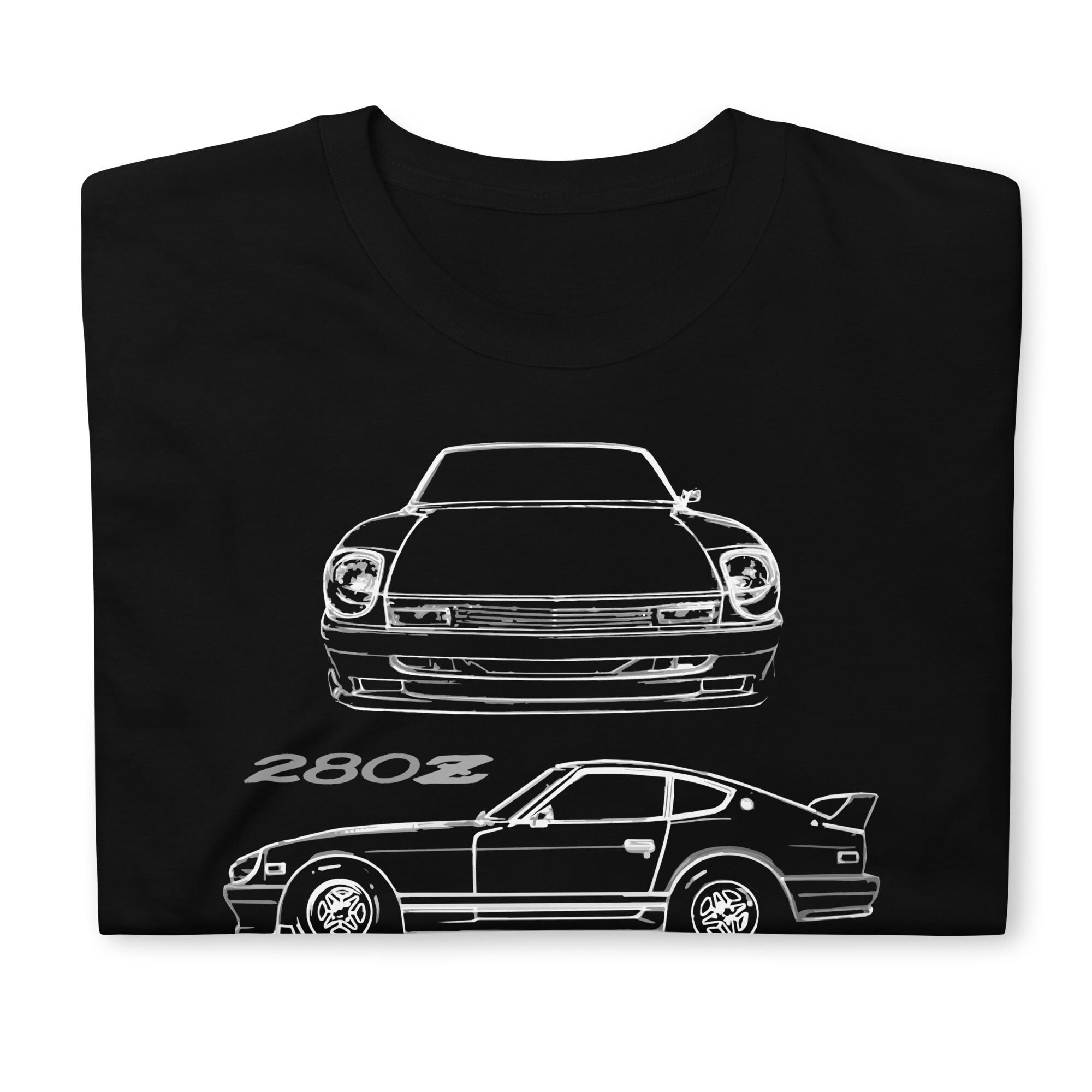 【YOURNUS】hand painted short sleeve t-shirt 1978 Datsun 280z Vintage JDM Tuner Collector Car Short