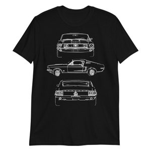 1968 Mustang Fastback Collector Car Owner Gift Short-Sleeve  T-Shirt