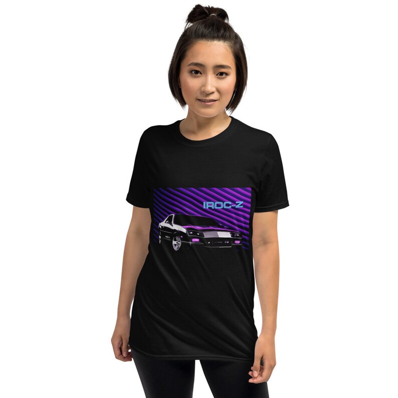 1985-1990 Camaro Z28 IROC-Z T-Top T-Shirt - Classic Muscle Car Tee, Black, Unisex