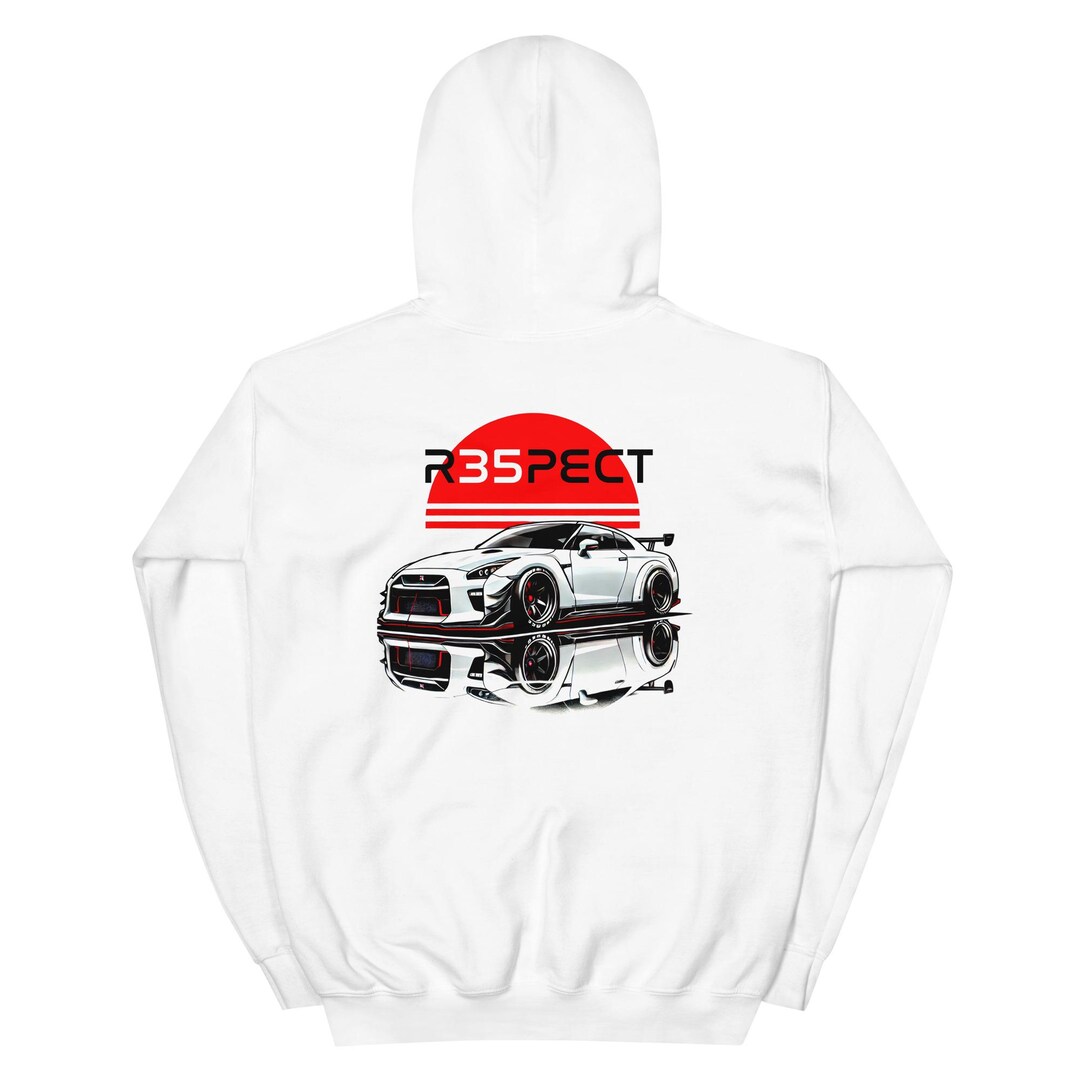 Respect R35 GT-R Hoodie for JDM Fans Japanese Car Enthusiasts Gearheads ...