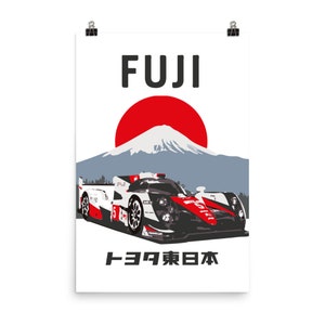 Toyota Gazoo Racing LMP1 Race Car Poster