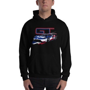Ford GT Race Car Hooded Sweatshirt