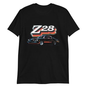 Black 1978 Camaro Z28 T-tops Muscle Car Collector Cars Short-Sleeve  T-Shirt