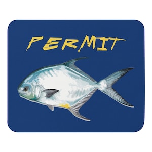 Permit Fish Salt Water Fishing Custom Art Gift Mouse pad