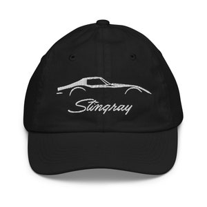 C3 Corvette Stingray Silhouette 3rd Gen Vette Driver Custom Gift Youth baseball cap