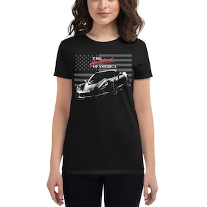 Heartbeat of America C7 Corvette Owner Gift Women&#39;s short sleeve t-shirt
