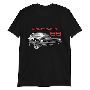 1984年式 シボレー モンテカルロ SS クラシックカー ギフト 半袖Tシャツ