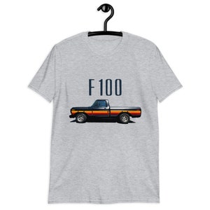 Camiseta de manga curta retrô Ford F100 Custom Pickup Truck 1979