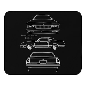 1983 Chevy Monte Carlo SS Owner Gift Custom Outline Art Mouse pad