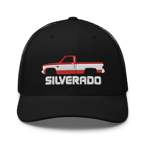 1987 Chevy C10 Silverado Square Body American Pickup Truck Trucker Cap Adjustable Snapback Hat