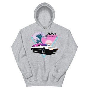 AE86 Trueno Japanese Vaporwave Wave 90s JDM Tuner Car  Hoodie