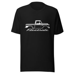 1958 Chevy Apache Fleetside Tshirt for Antique Pickup Truck Owners tee
