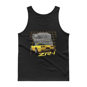 1990 Yellow Corvette ZR-1 C4 Tank top