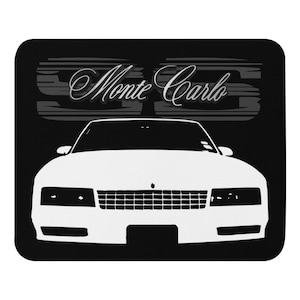 Retro 80s Chevy Monte Carlo SS American Classic Car Mouse pad