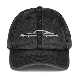 1970 Chevelle Hat SS Silhouette Muscle Car Gift Vintage Cotton Twill Cap Dad Hat | Classic American Car Accessories & Apparel