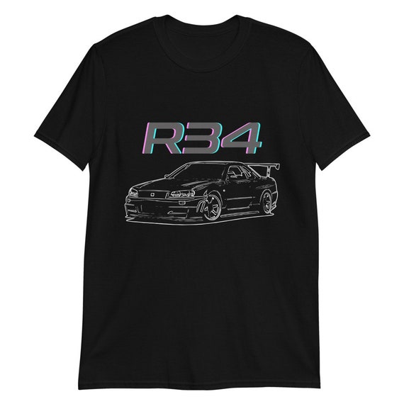 MINIGTLBWK R34 GT-R ブラジル限定イベントTSHIRT付きXL 日産スカイラインGTR R34 Tシャツ MINIGTLBWK R34 GT-R ブラジル限定