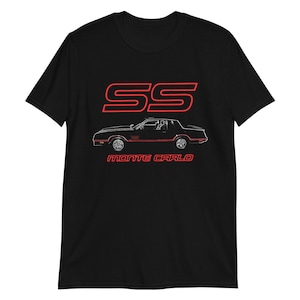 1988年式 シボレー モンテカルロ SS クラシックカー ギフト 半袖Tシャツ