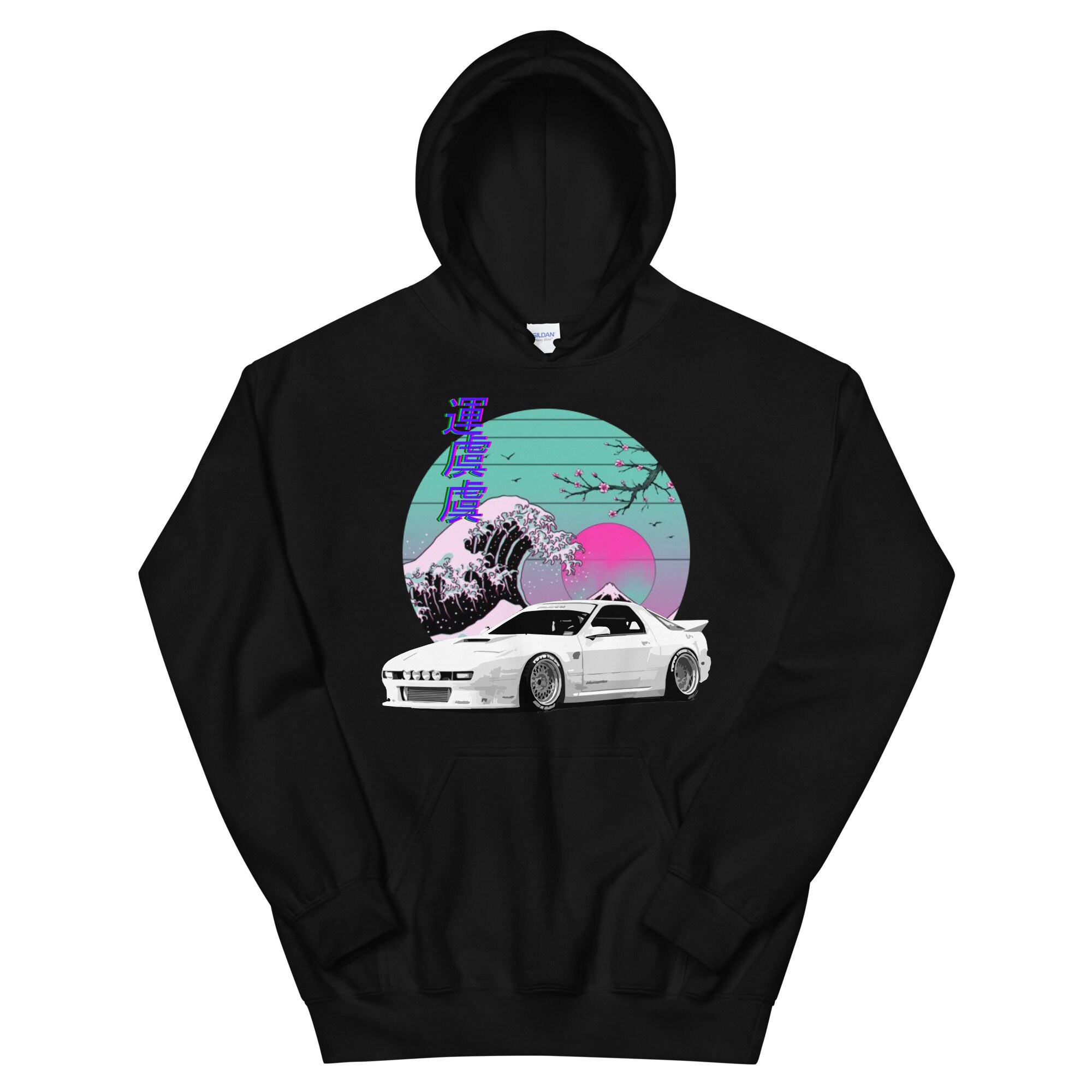 300zx Vaporwave Hoodie - Japanese JDM Tuning Car Design Unisex Sweatshirt For Drift Fans