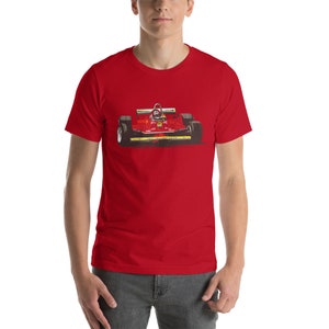 Gilles Villeneuve F1 Race Car Short-Sleeve  T-Shirt