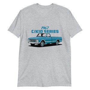 1967 Chevy C10 C/K10-serie antieke Amerikaanse pick-up T-shirt met korte mouwen