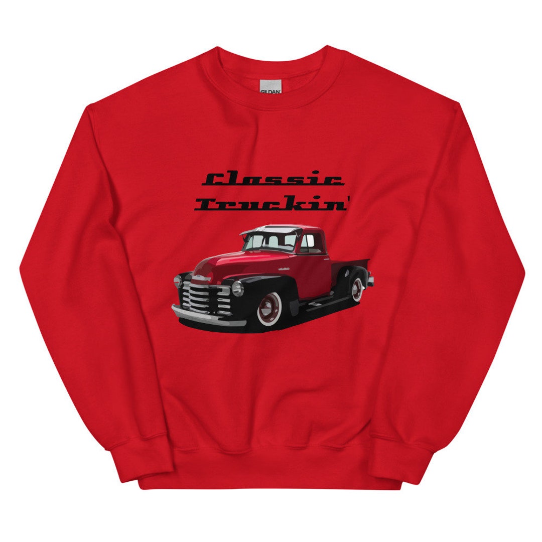 1951-chevy-3100-antique-pickup-truck-classic-truckin-unisex-sweatshirt