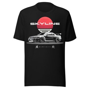 R34 GTR Skyline tee for 90s JDM Fans Japanese Tuner Car Culture Drivers Drift GT-R t-shirt