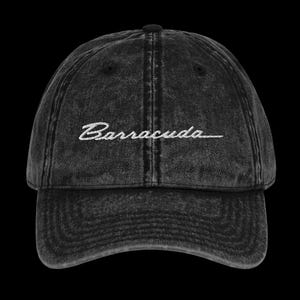 1970er Jahre Barracuda Hat mit Vintagem Barracuda Emblem, klassische amerikanische Auto-Baseballmütze, Retro Cuda Muskel-Car-Papa-Hut für Auto-Enthusiasten