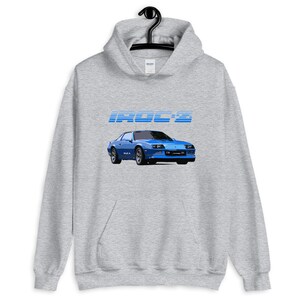 JG Infinite 1980's Chevy Camaro IROC-Z Unisex Hoodie - Black, Automotive Themed Graphic