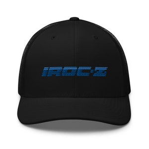 Camaro IROC-Z Blue Logo Trucker Cap Snapback hat
