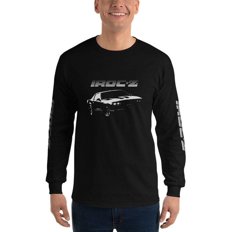 1980's Camaro IROC-Z Stencil Long Sleeve T-shirt - Etsy