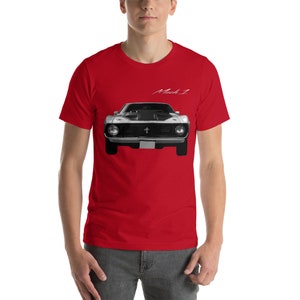 Ford Mustang Mach 1 1971 Classic Car Short-Sleeve Unisex T-Shirt