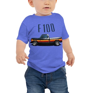 1979 Ford F100 Custom Pickup Truck Retro Baby Jersey Short Sleeve Tee