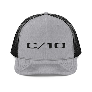 1969 1970 Chevy C10 C/10 Pickup Truck Fender Emblem Trucker Cap Embroidered Mesh Back Snapback Hat  - Gift Idea