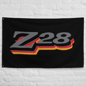 1978 Chevy Camaro Z28 Grille Emblem Retro Muscle Car Owner Gift Garage Office Man Cave Banner Flag 34.5&quot; x 56&quot;  - Gift