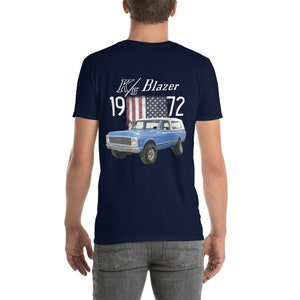 1972 Chevy K5 Blazer Light Blue Vintage Truck Short-Sleeve  T-Shirt