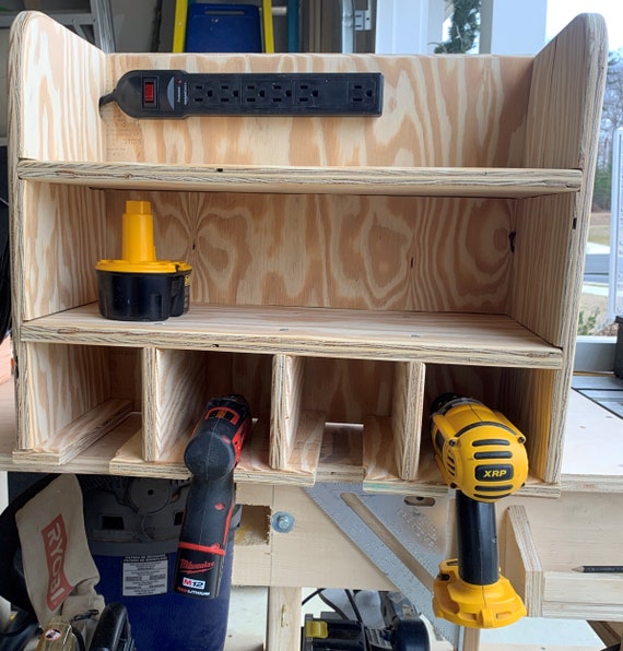 Charging Station Cordless Tool Caddy Organizer 4 Slot FULLY ASSEMBLED