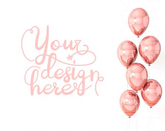 Download Balloons Mockup Etsy