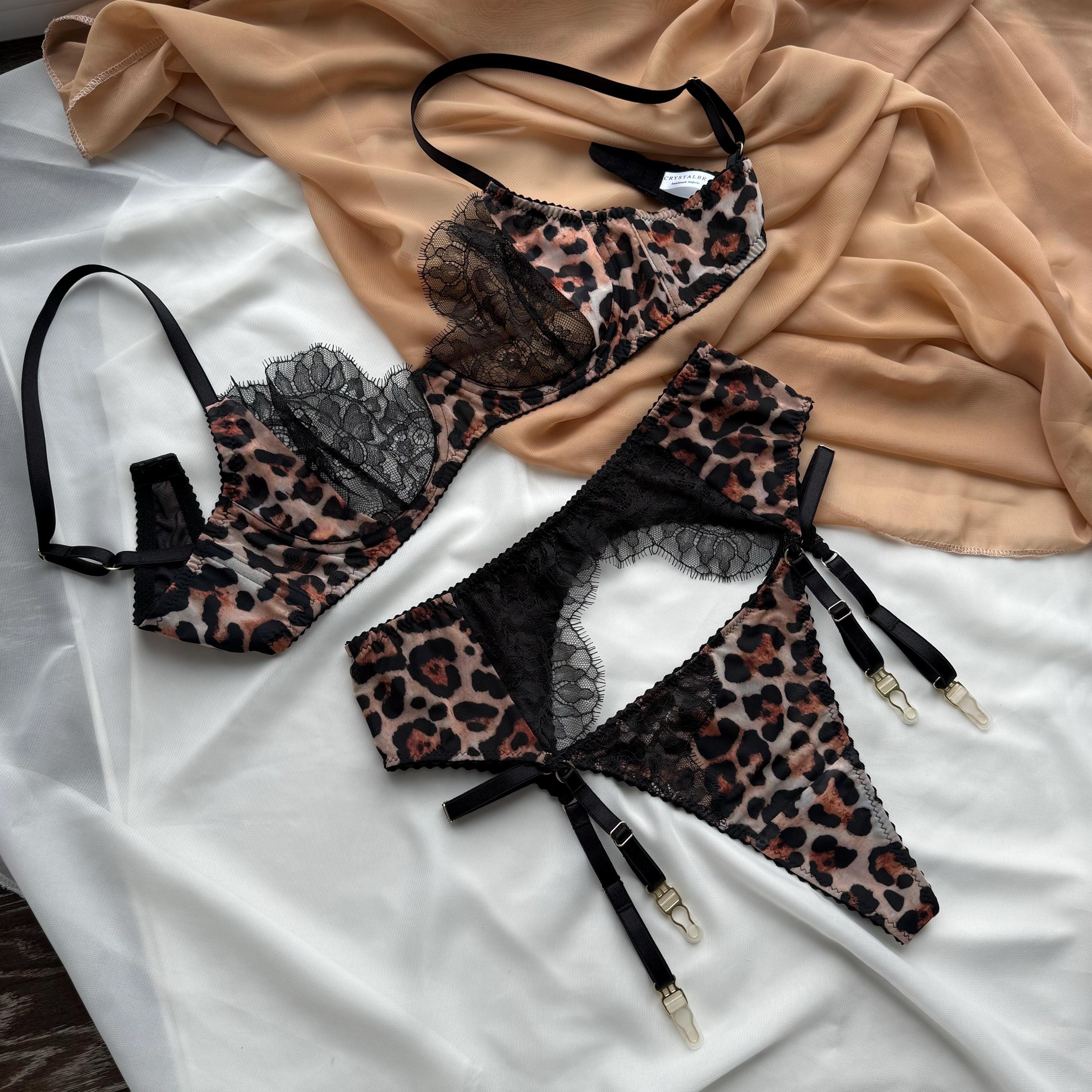 Animal print lingerie discount
