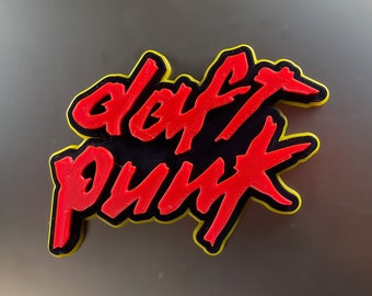 printing for homework Daft Punk Homework Logo Magnetic Sign - 3D printed debut album art, Robot Rock!