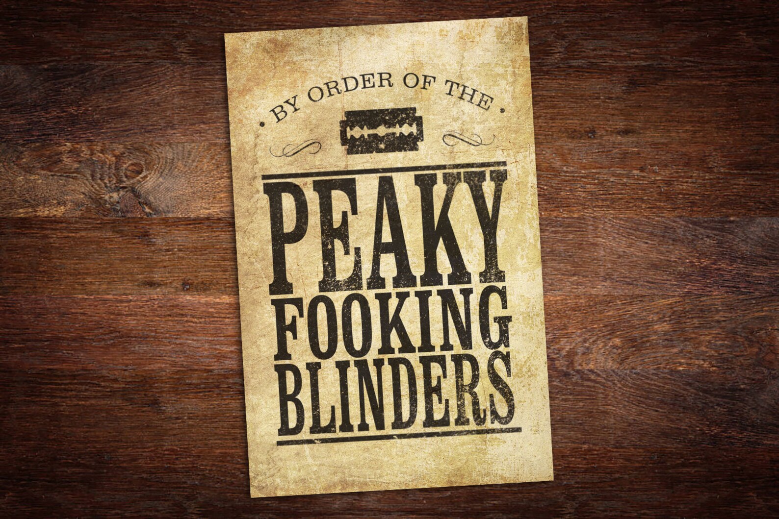 Buy By Order of the Peaky Blinders Poster Online in India Etsy