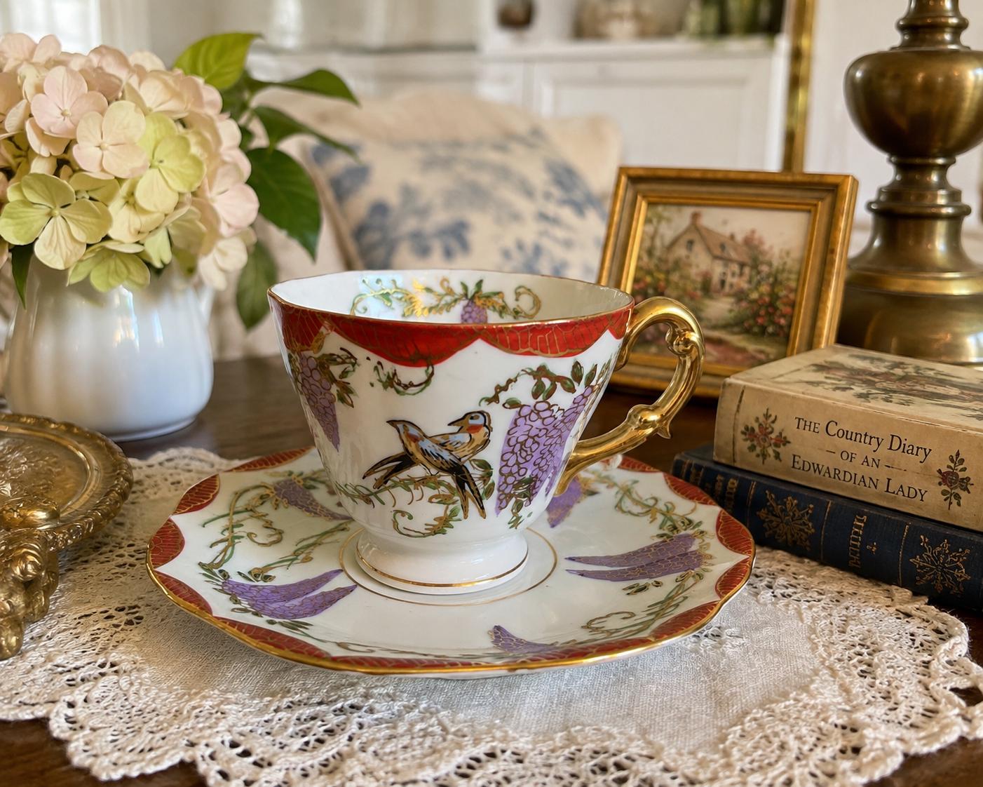 Bird Japanese Tea Cup - Etsy